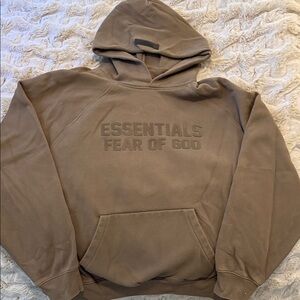 Essentials Taupe Hoodie- Fear of God: WORN ONCE